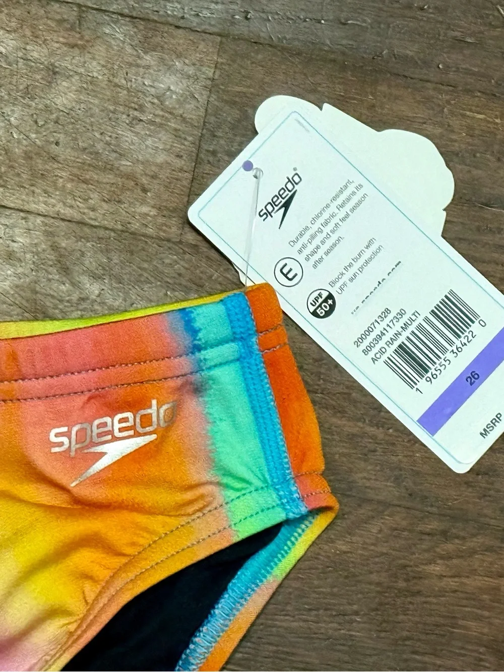 Speedo Multicolor Tie-Dye Swim Brief